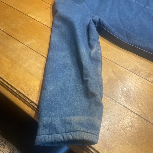 Vtg 80s Walls Blizzard Pruf USA Made Blanket Lined Denim Chore Barn Jacket Med - Picture 14 of 15
